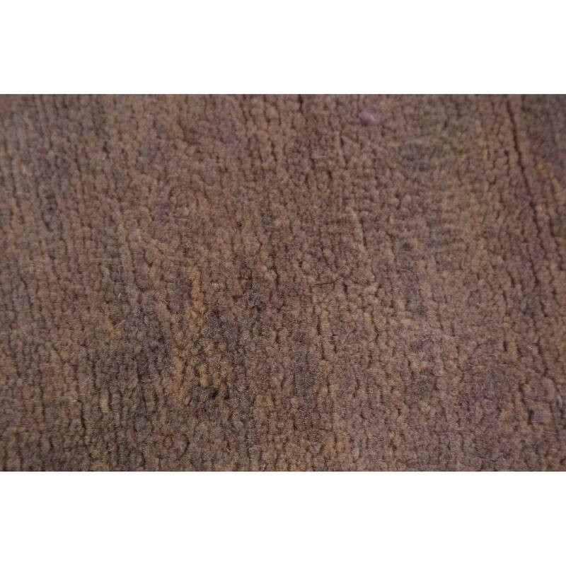 Grays & Beige Gabbeh Oriental Area Rug Hand-Knotted Wool Carpet - 9'3" x 11'7"