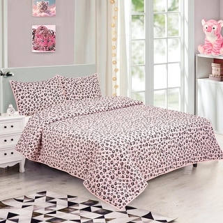 Kidz Mix Cheetah Girl Power Quilt Set