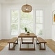 preview thumbnail 5 of 33, Farmhouse 72-inch Rectangle Dining Table Set with Benches