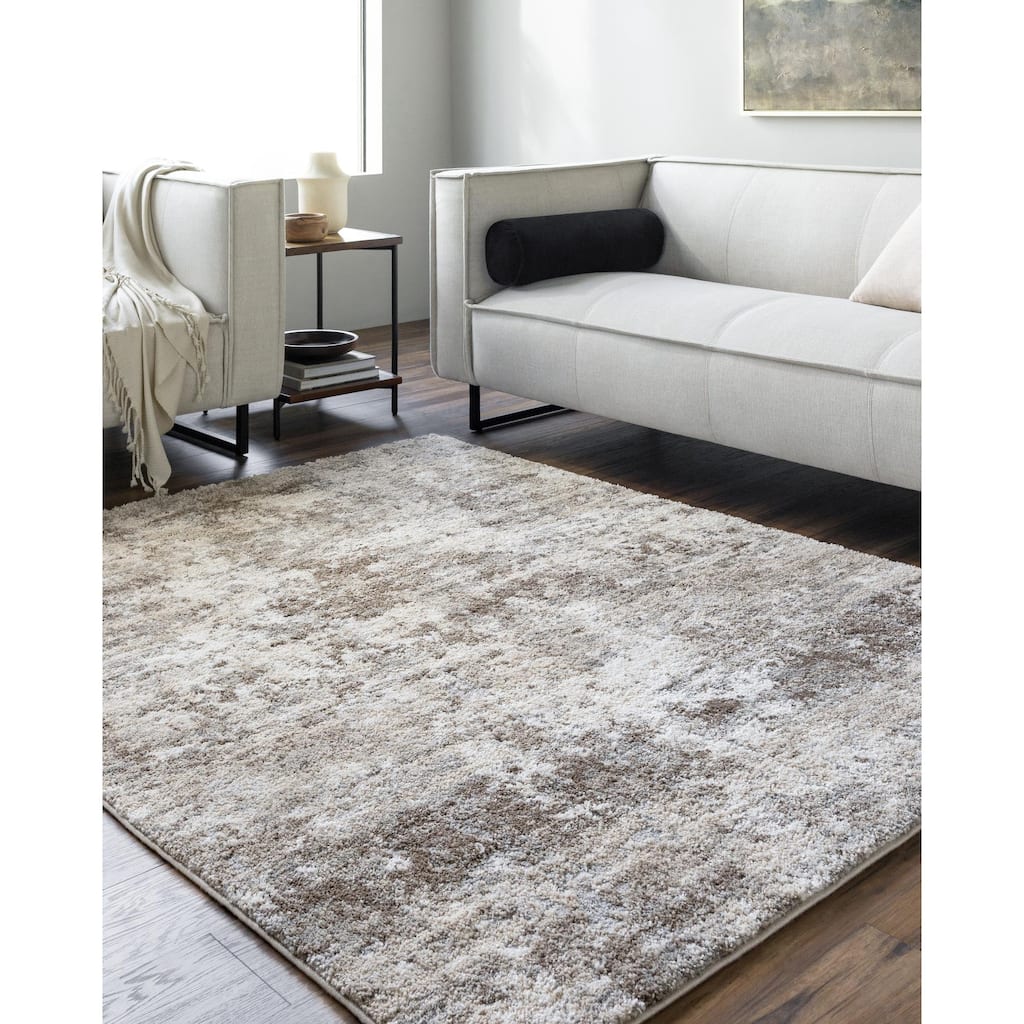Livabliss Portofino Casual Distressed Abstract Area Rug