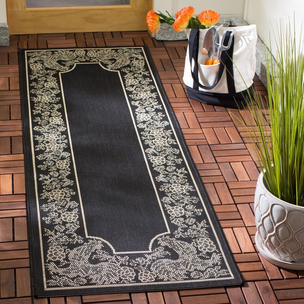 SAFAVIEH Courtyard Terry Indoor/ Outdoor Waterproof Patio Backyard Rug