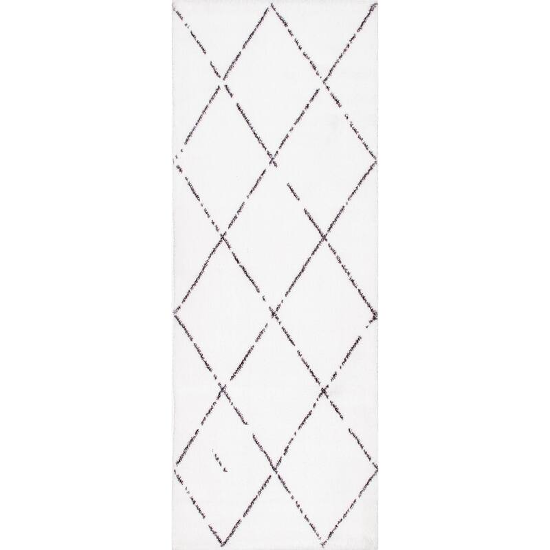 Nuloom Armitra Moroccan Lattice Shag Area Rug