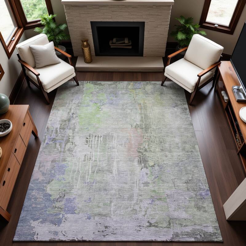 Premium Washable Super Soft Abstract Watercolor Mayfield Rug