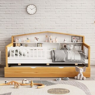 House Shape Daybed with Trundle