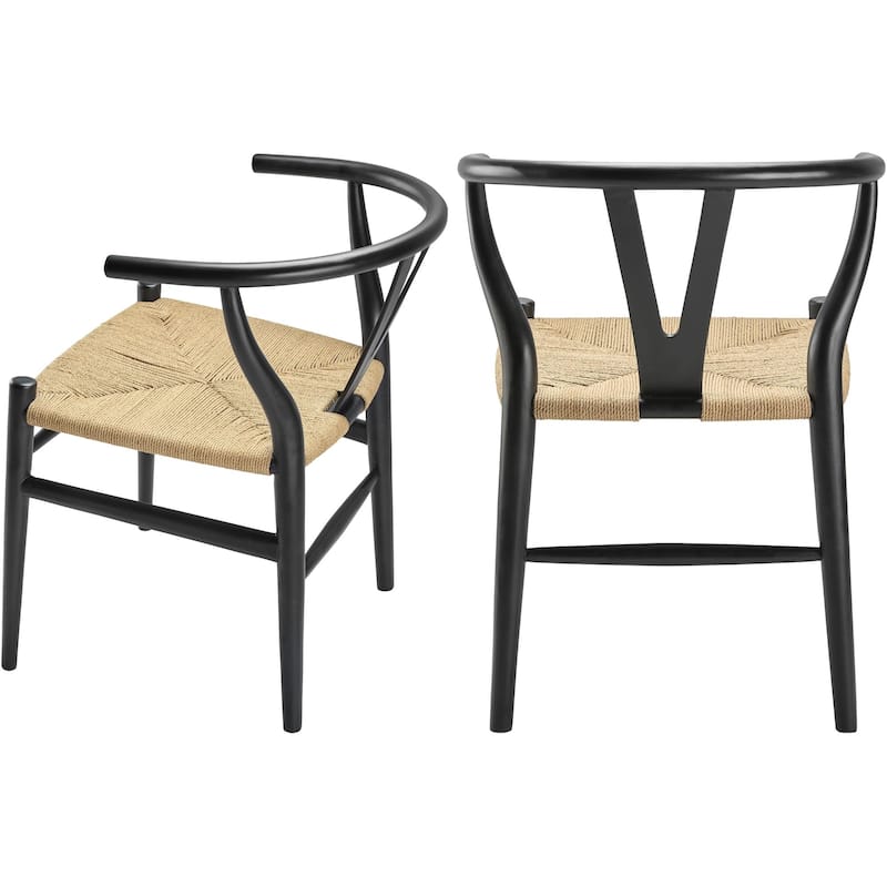 Patricia Modern & Contemporary Seagrass Dining Chair (Set of 2)