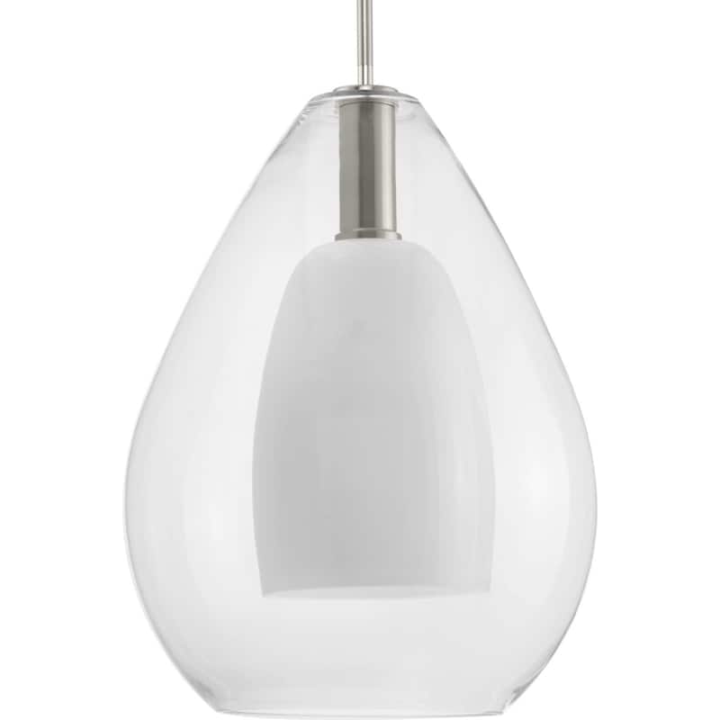 Progress Lighting P500439 Carillon 15" Wide Pendant - Brushed Nickel