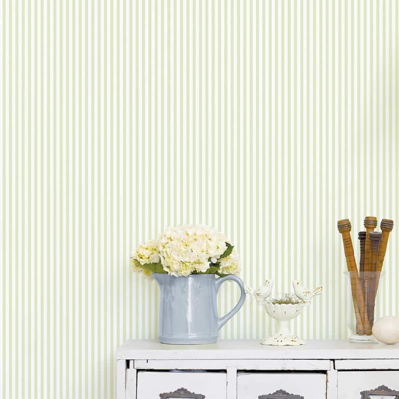 Galerie Wallcoverings Miniatures 2 Classic Stripe Design Vinyl on Non-woven Matte Wallpaper Roll