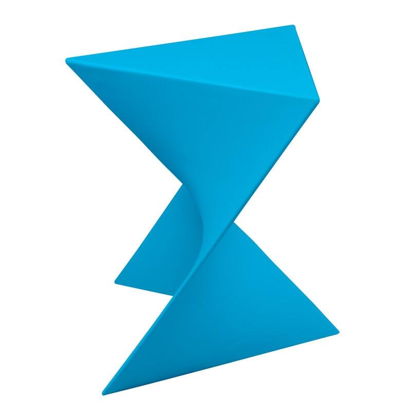 Randolph Modern Indoor Lightweight Side Table with Triangular Curved Design Accent End Table for Home Living Room or Bedroom