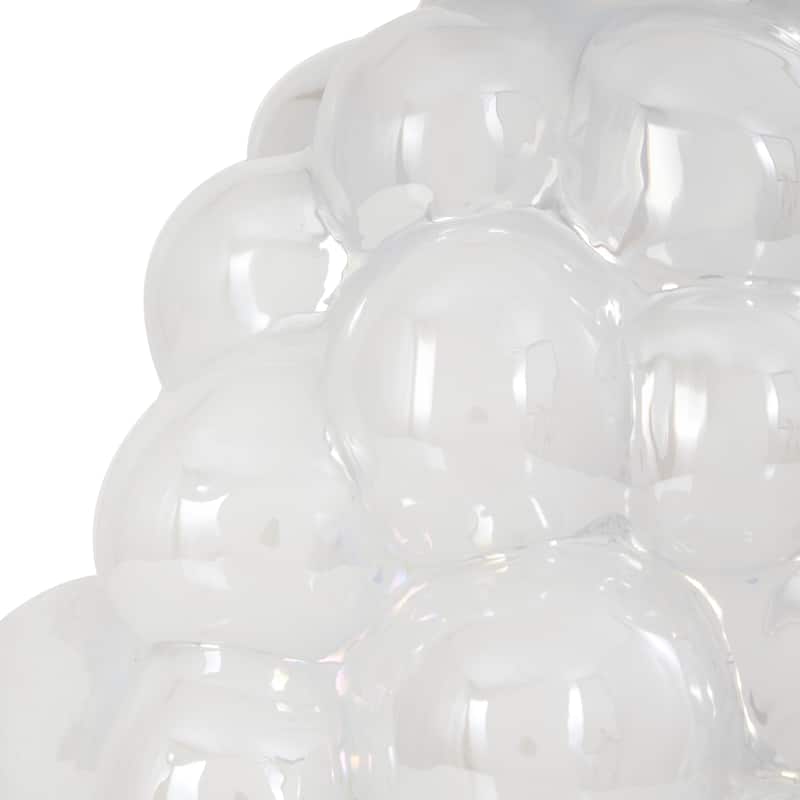 Clear Glass Handmade Abstract Bubble Vase