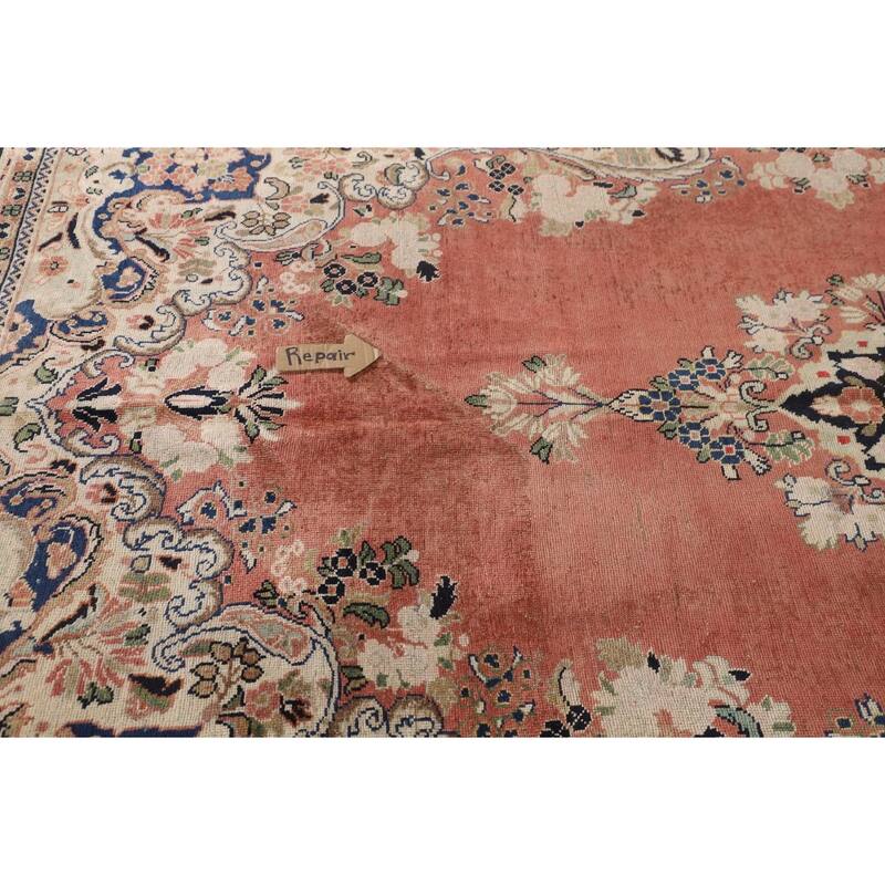 Mahal Persian Vintage Area Rug Hand-Knotted Wool Carpet - 8'5"x 12'2"