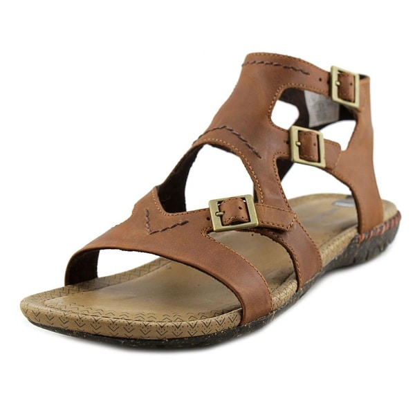 Open Toe Leather Gladiator Sandal 