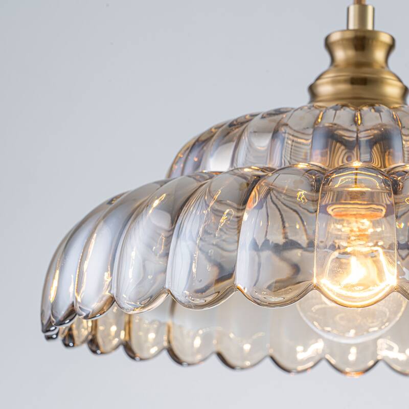 Starsky Modern 1-Light Single Novelty Glass Pendant