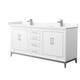 Option White / Giotto Quartz Top / Brushed Nickel