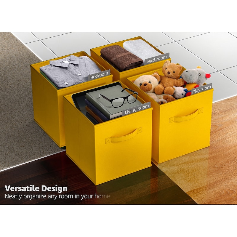 Sorbus 11" Foldable Storage Cube Basket Lightweight Organization Solutions - Single Pack - 11" x 10.5 x 10.5