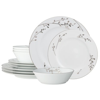 Noritake Birchwood 12-Piece Dinnerware Set, Service For 4