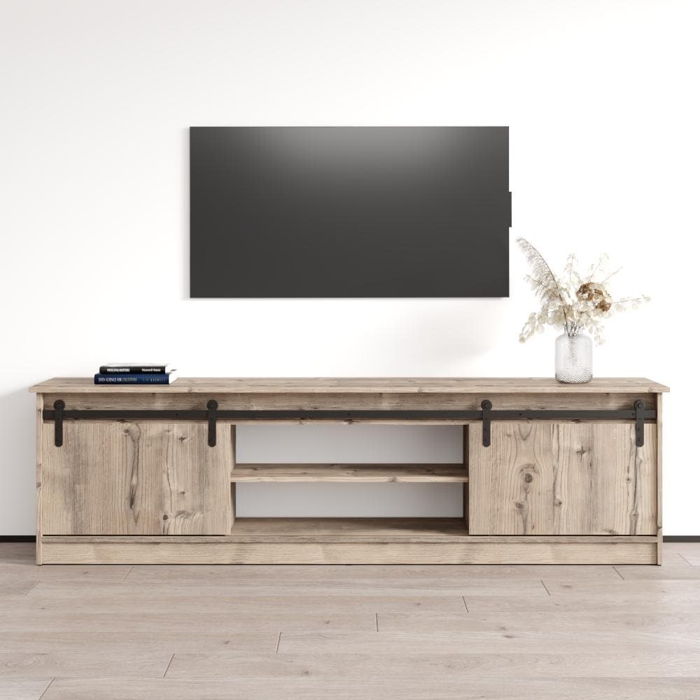 Meble Furniture Granero 04 TV Stand (79"W x 22"H) for up to 85" TVs - 78"W x 22"H