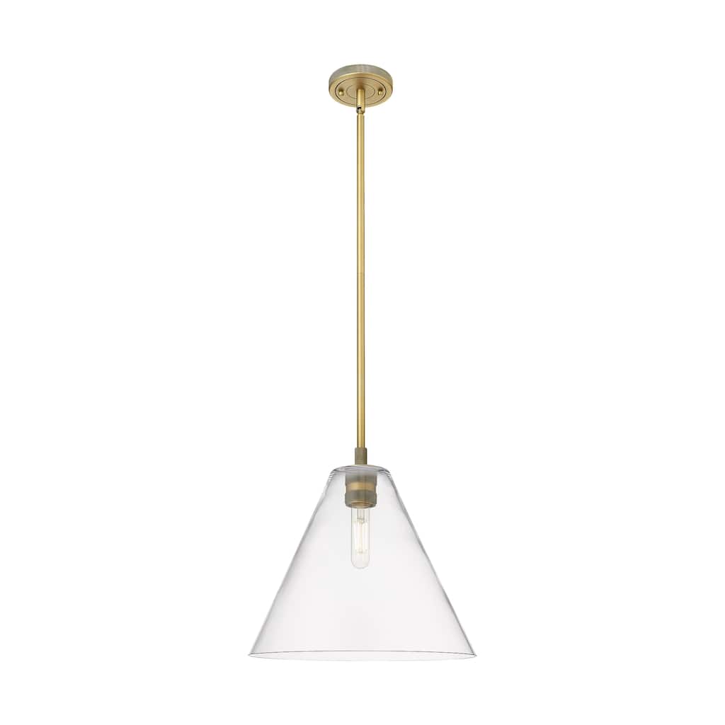 Innovations Lighting Downtown Urban - Crown Point - 1 Light 12" Berkshire Stem Hung Pendant