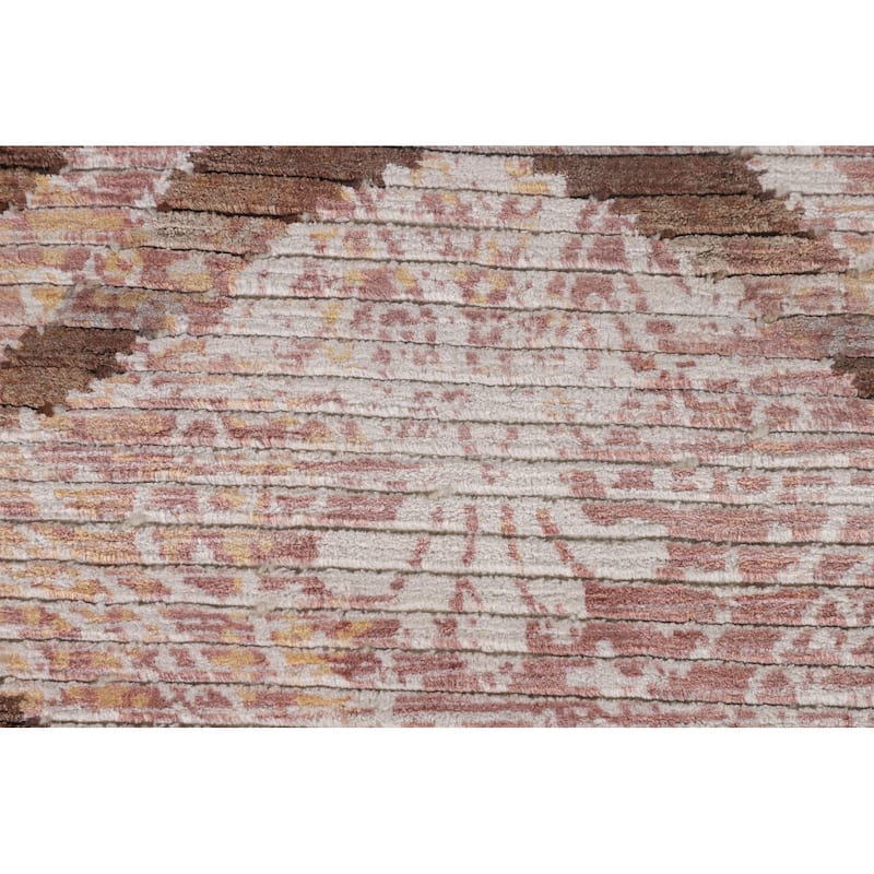 Abstract Modern Rug Hand-Knotted Wool Carpet - 3'10"x 6'0"