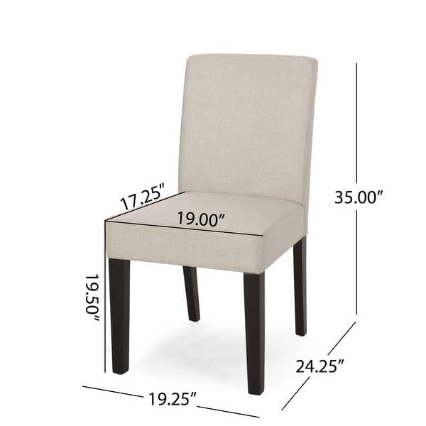 dimension image slide 2 of 9, Kuna Contemporary Upholstered Dining Chair (Set of 2) by Christopher Knight Home