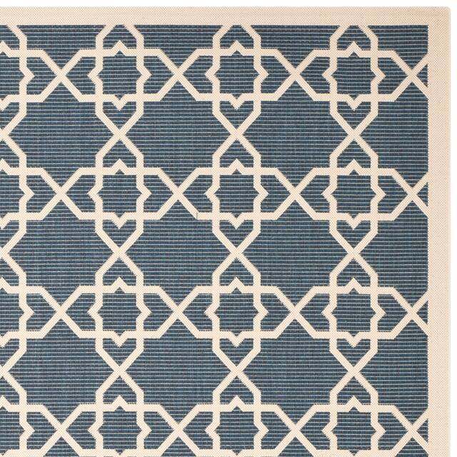 SAFAVIEH Courtyard Lawanda Trellis Indoor/ Outdoor Waterproof Patio Backyard Rug