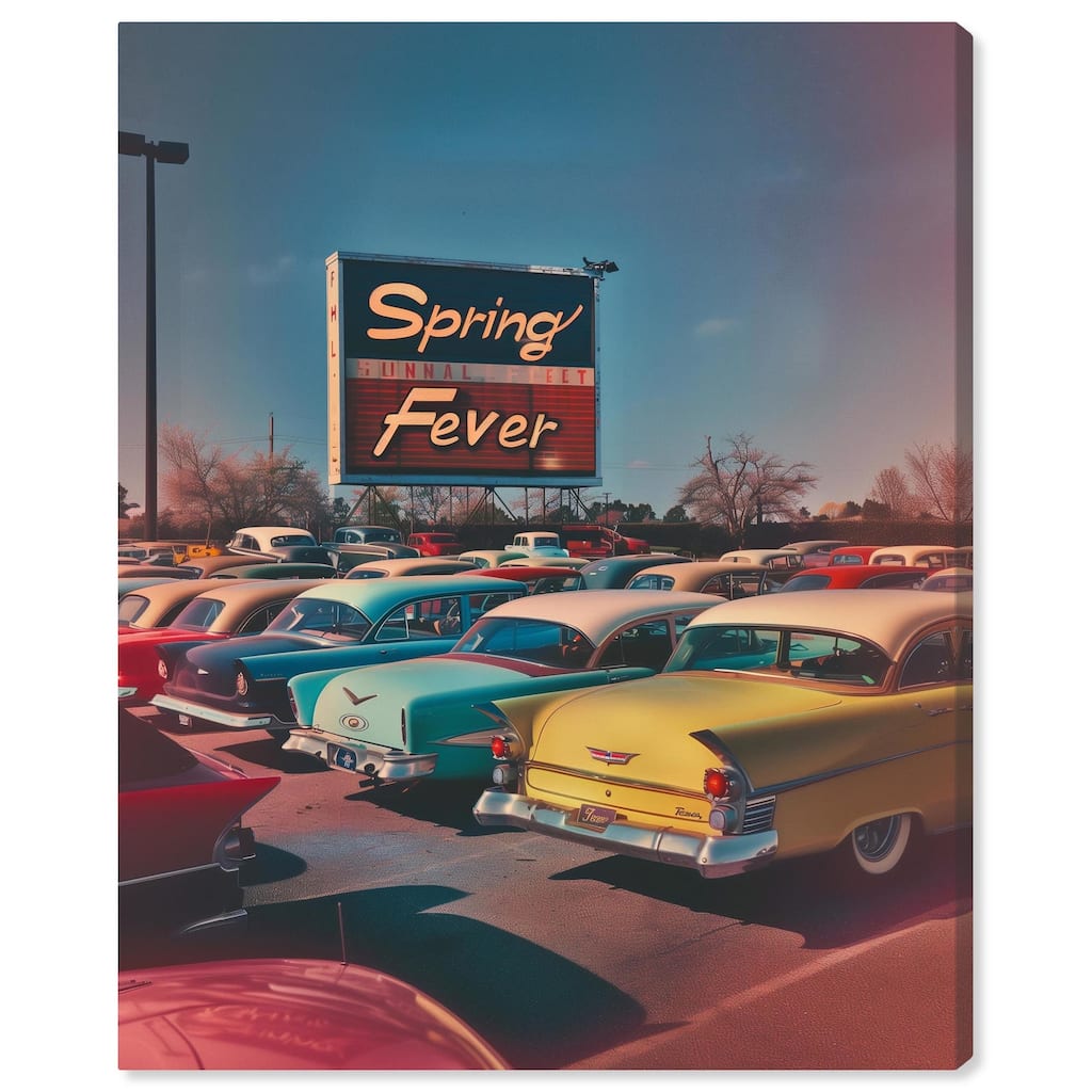Spring Drive By Canvas by Art Remedy, Gallery Wrapped