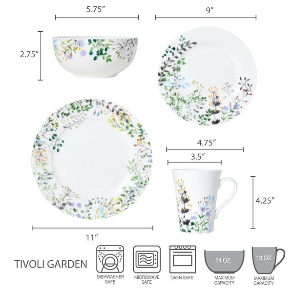 Mikasa Tivoli Garden 16-Piece Dinnerware Set - Thumbnail 2