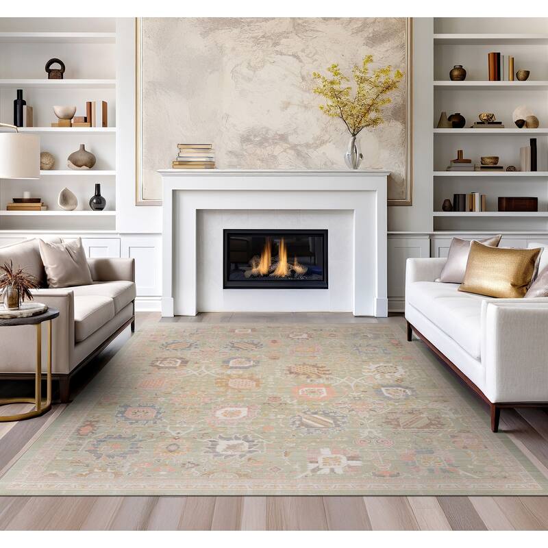 Crosswood Alyssa Traditional Floral Indoor Polyester Area Rug