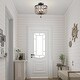 preview thumbnail 14 of 16, Modern Farmhouse 3-Light Flush Mount Bohemian Distressed Wood Ceiling Lights