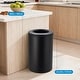 preview thumbnail 14 of 19, 10.6 Gal/40L Open Top Round Trash Can, Stainless Steel with Inner Bucket for Office, Kitchen, Bathroom, Green