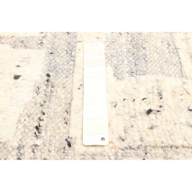 ECARPETGALLERY Hand-knotted Tangier Cream Wool Rug - 5'3 x 7'7