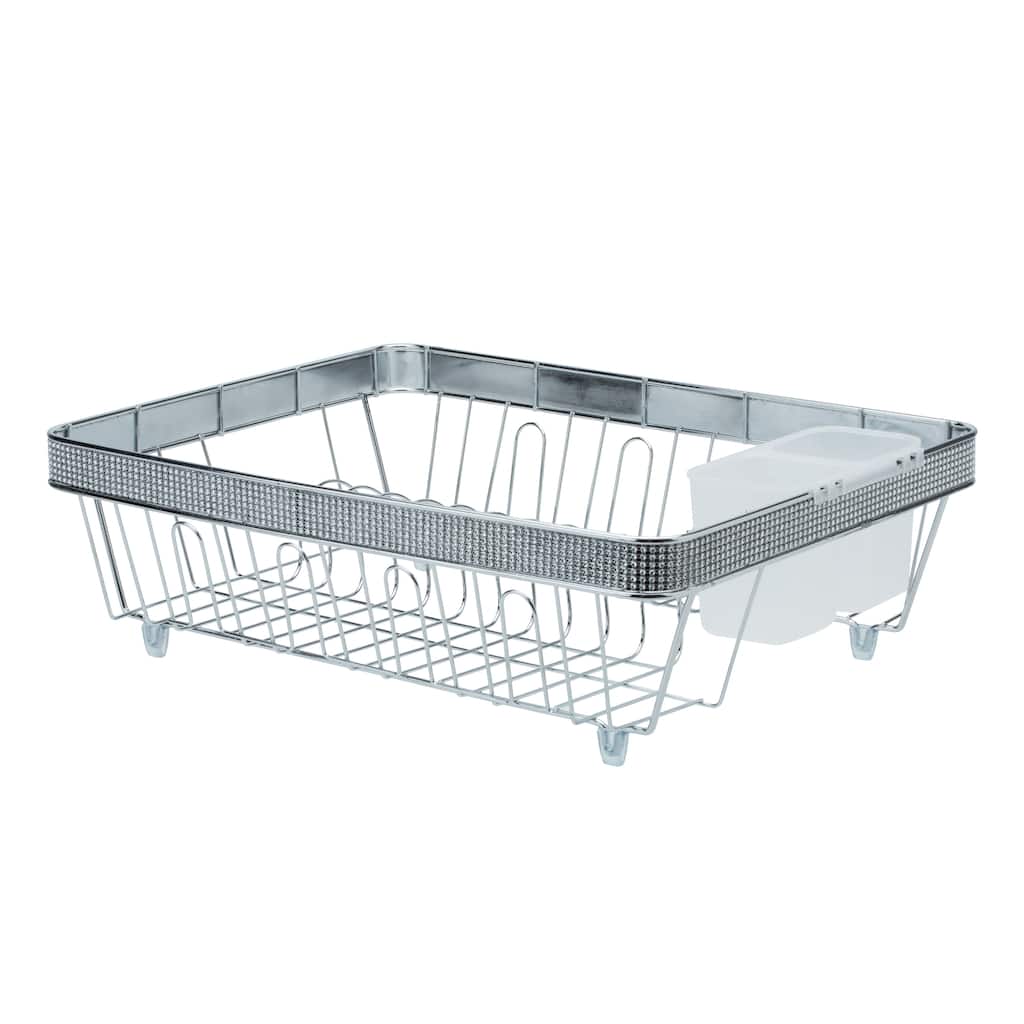 Kitchen Details Drying Rack in Pave Diamond Design - 17.72"X13.39"X5.31"