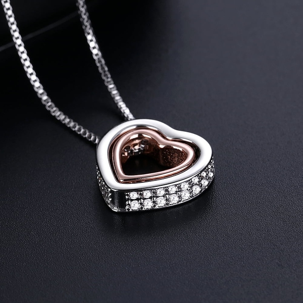 Two-Tone 18K Gold made with crystals from Swarovski Heart