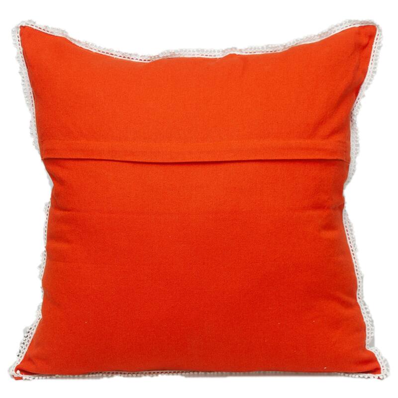 Solid Square Throw Pillow - 20" - Orange