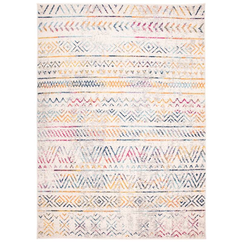 The Curated Nomad Midtown Geometric Distressed Bohemian Rug