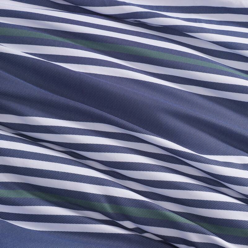 Tommy Hilfiger Lido Stripe Reversible Blue Comforter Bonus Set