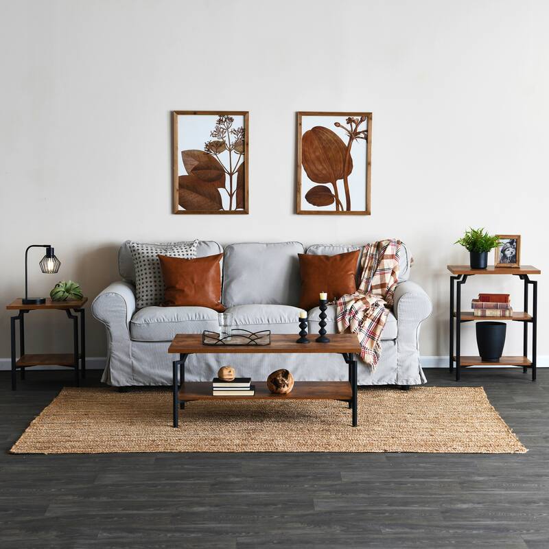 Household Essentials Modern Wood Coffee Table