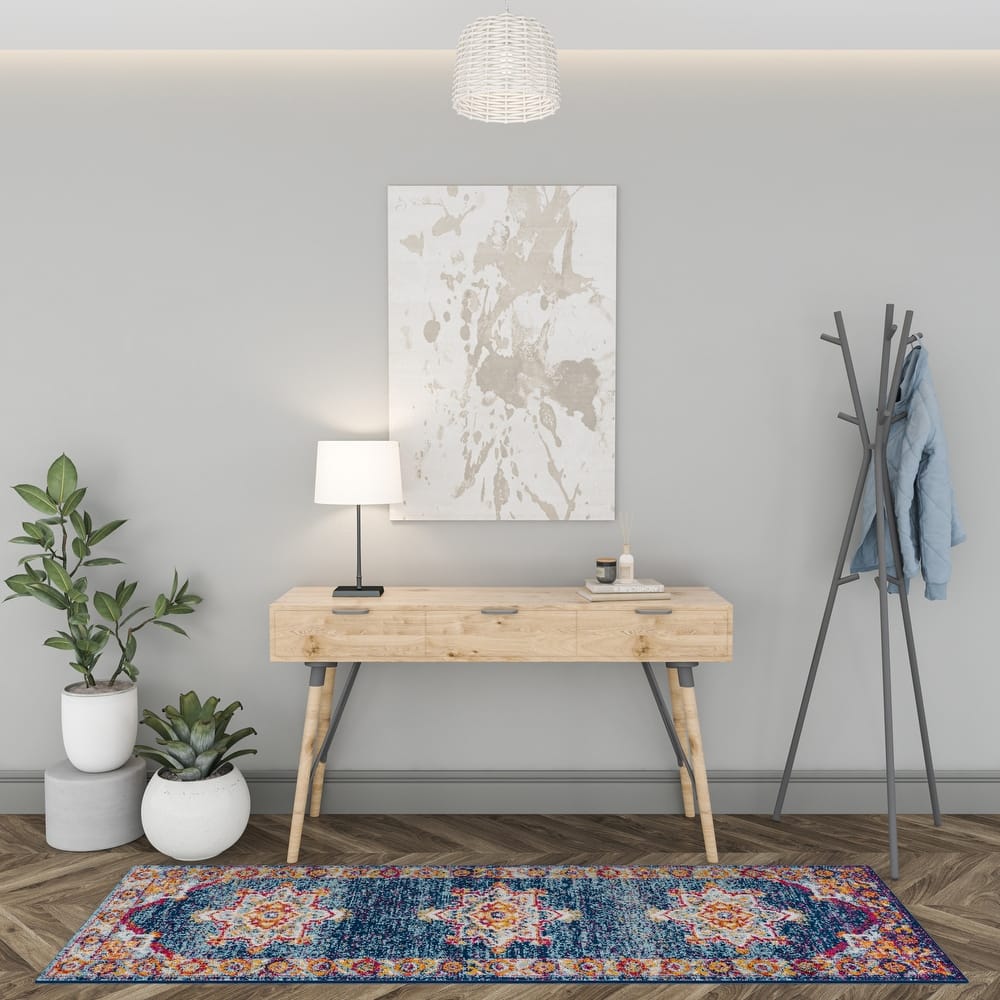 Gematria French Country Medallion Indoor Area Rug