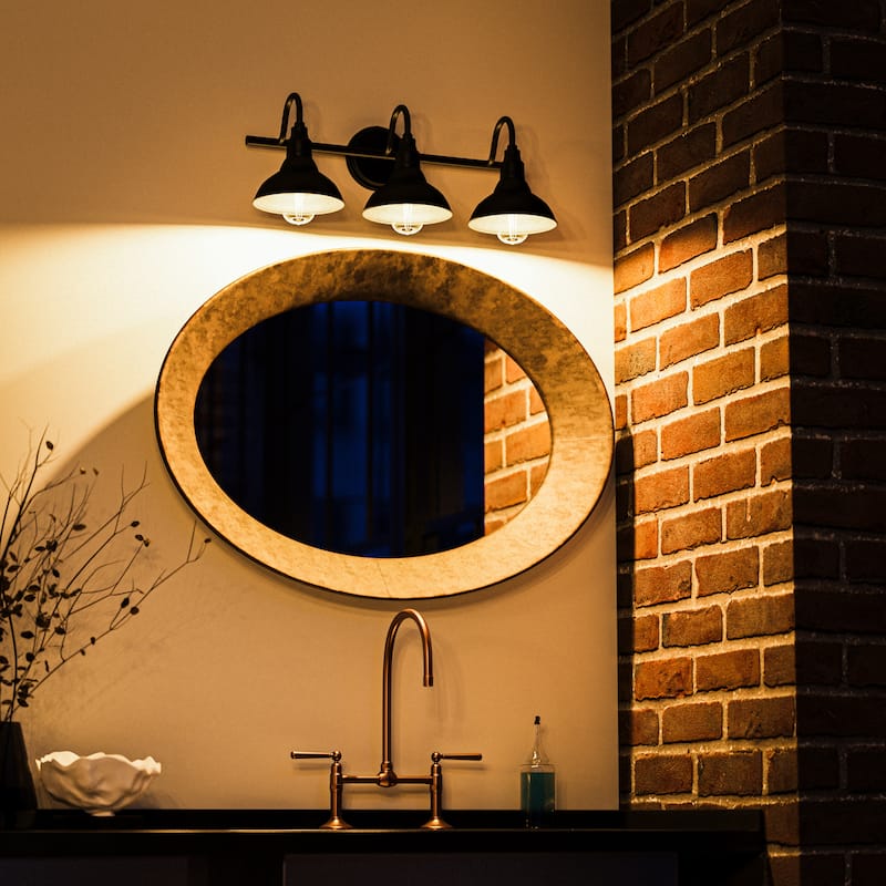 Kenroy Home Dale 3-Light Vanity Light - Sand Black