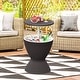 preview thumbnail 4 of 21, Gymax 8-Gal Patio Ice Cooler Bucket Cool Bar Side Table w/ Retractable - 19'' x 22.5'' Black