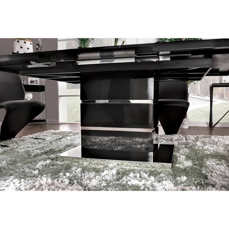 Ikemura Contemporary Black Metal 5-Piece Dining Set by Strick & Bolton