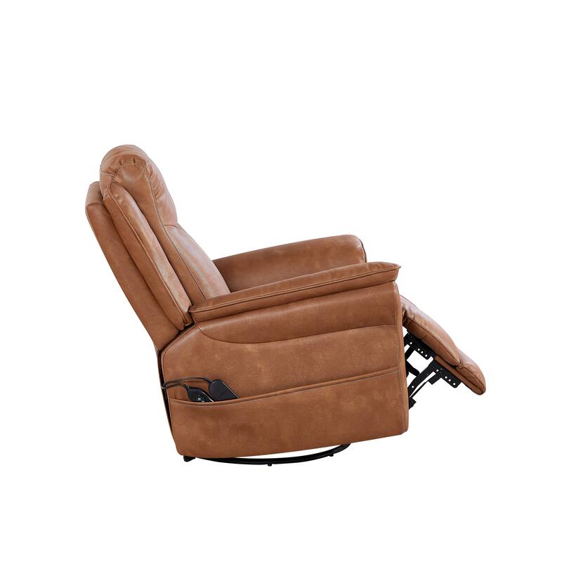 Motor Power Swivel Recliner Chair with 8‑Point Massage & Heat