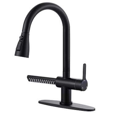 WOWOW Three Function Pull Down Kitchen Faucet with Additional Spout