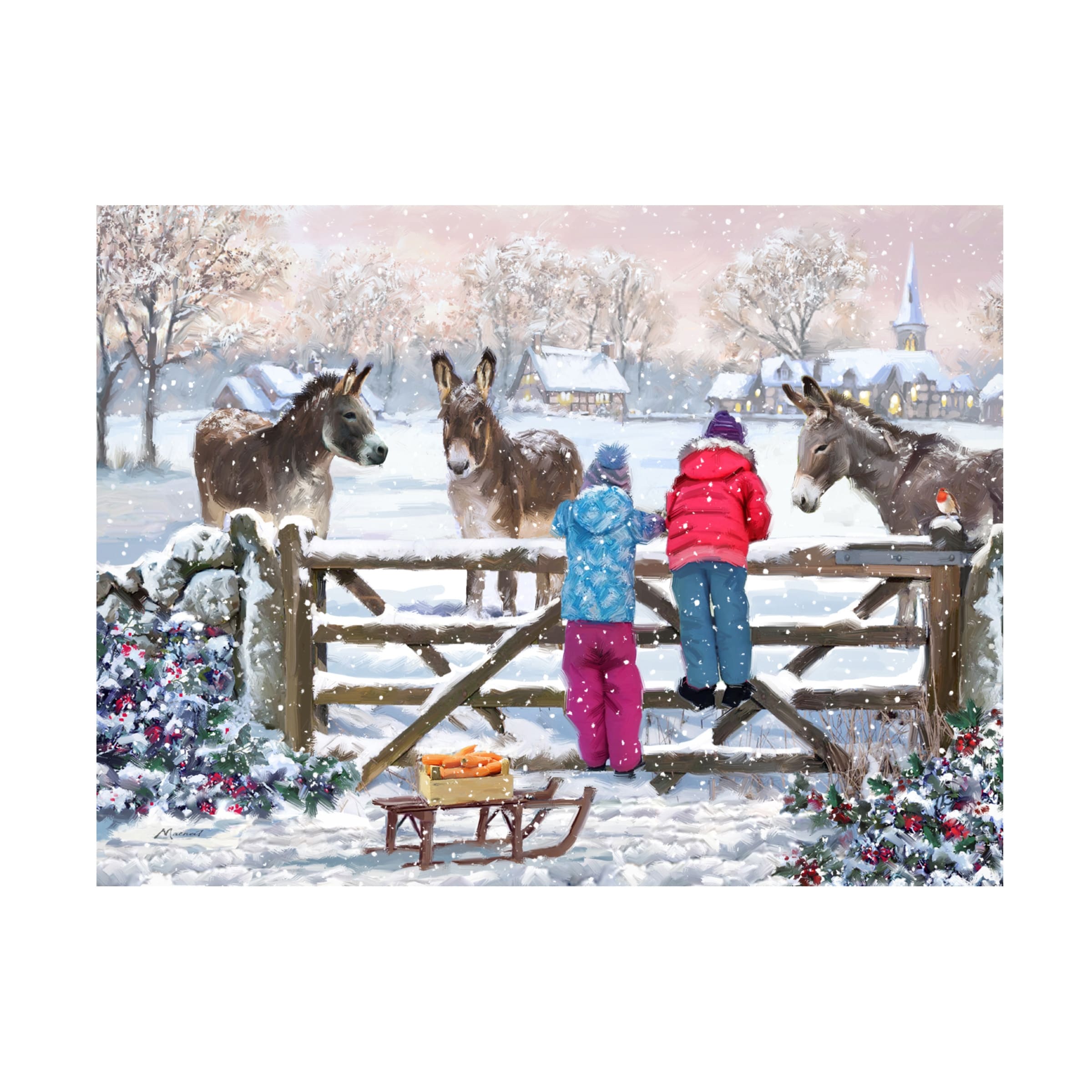 The Macneil Studio 'Donkeys' Canvas Art