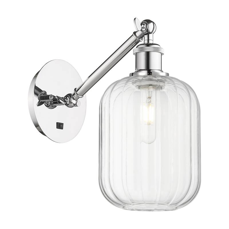 Innovations Lighting Endless Possibilities Ballston - Preston - 1 Light 7" Jar Shade Adjustable Sconce - Clear/Polished Chrome