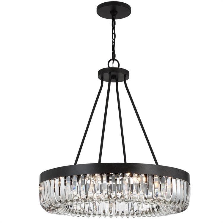 Alister 10 Light Charcoal Bronze Chandelier - 28'' W x 30'' H