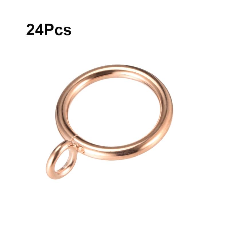 Curtain Rings Metal Drapery Ring for Curtain Rods 24 Pcs