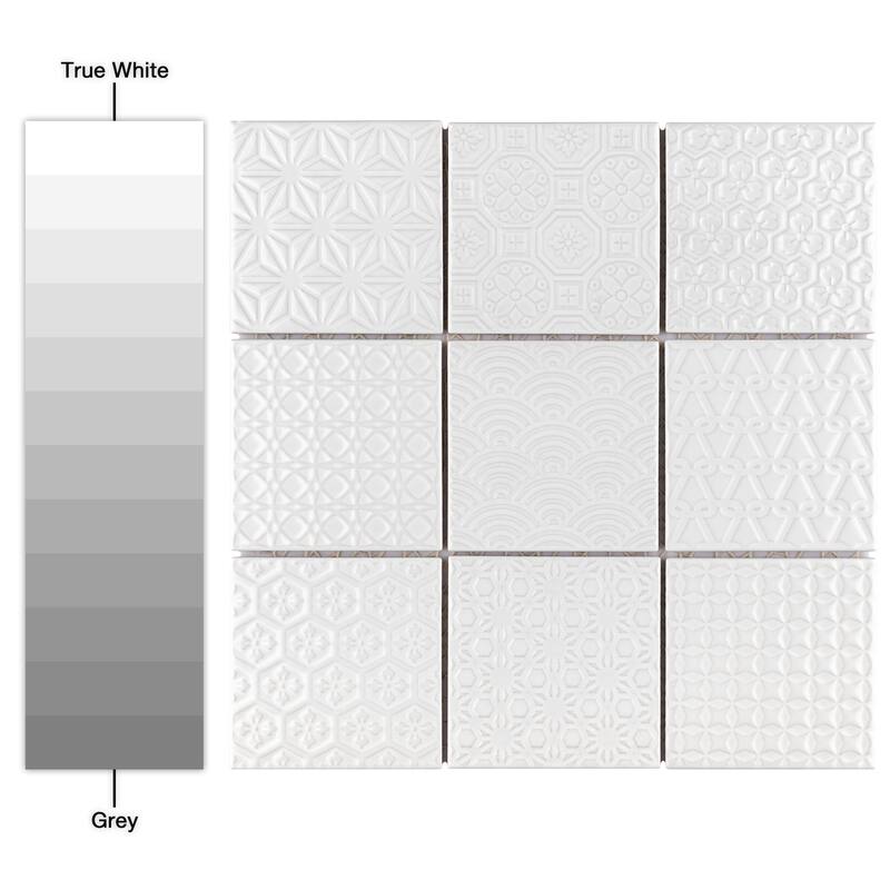 Merola Tile Spirit White 1.63" x 1.63" Porcelain Mosaic Tile