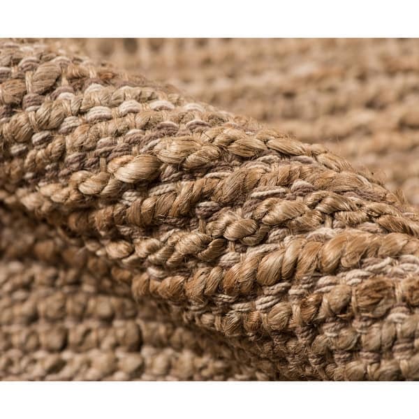 Shop Saratoga Jute Cotton Flatweave Brown Area Rug 8 X10 Overstock 10855792