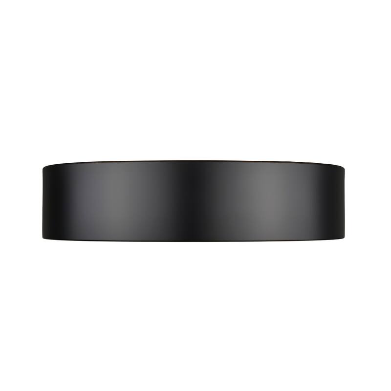 Kawan 1 Light Flush Mount in Matte Black + Modern Gold