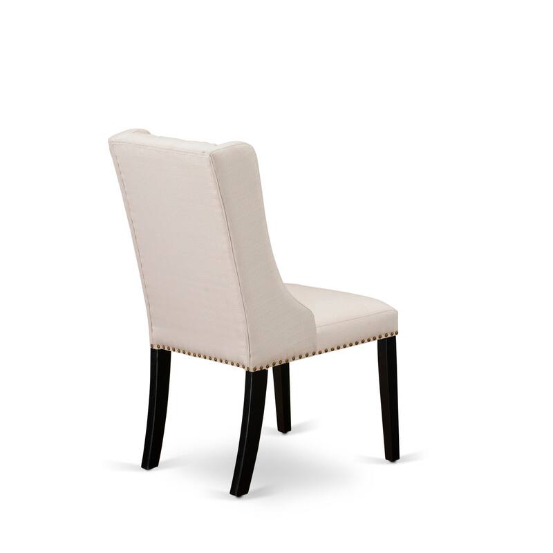 East West Furniture Dining Table Set Contains a Rectangle Dinner Table and Dining Chairs (Pieces And Finish Color Options)